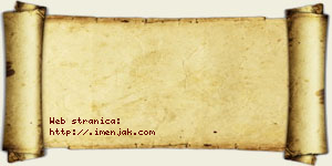 David Tirnanić vizit kartica